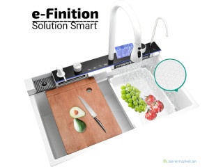 Évier multifonctions blanc