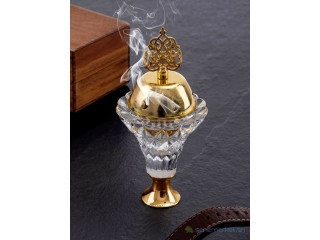 Brûleur d'encens crystal