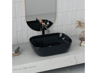 Vasque couleur avec un robinet