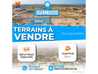 Terrain à vendre à Diamniadio derrière la gare