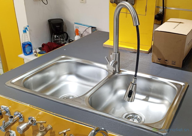 promotion-tabaski-evier-2-bac-simple-avec-un-robinet-mitigeur-extractible-pm-gris-big-0
