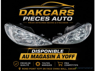Peugeot 206 phares avant