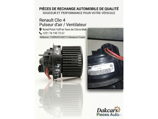 Renault Clio 4, Captur pulseur d'air ventilateur