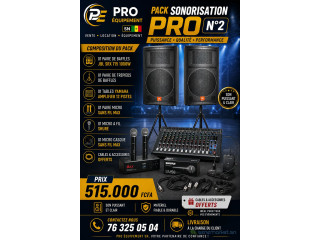 PACK DE SONORISATION PRO JBL SRX 715