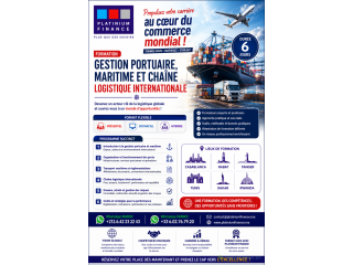 MAROC-Formation Métier - Gestion portuaire -Maritime-Chaîne Logistique Maritime
