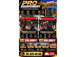 GROUPES ÉLECTROGÈNES KINGMAX UNE ÉNERGIE FIABLE À VOTRE SERVICE !