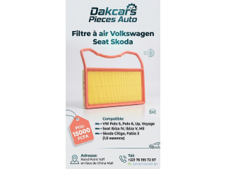Volkswagen Polo, Skoda Fabia 3, Seat Ibiza filtre air essence