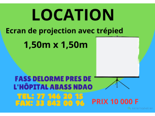 Location Ecran de projection avec trépied N7
