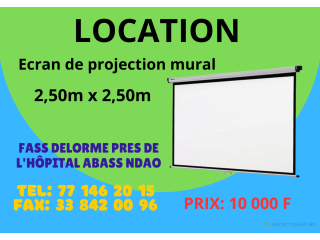 Location Ecran de projection mural N8