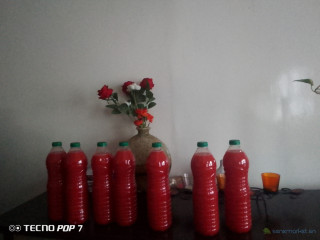 Jus de fruits pastèque gingembre ananas bouteille 1 litres