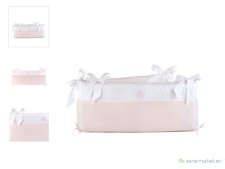 Tour de lit théophile Patachou cotton rose bebe