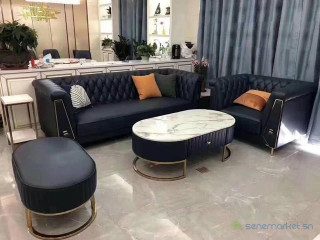 Salon en cuir 7 places