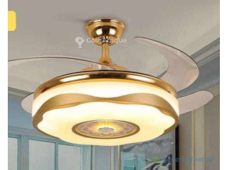 Lustre plafond avec ventilateur
