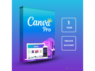 Logiciel Canva Pro Compte privé 1 an d'abonnement Utilisation commerciale