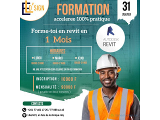 FORMATION ACCELEREE REVIT 100% PRATIQUE